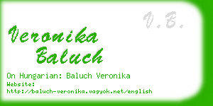 veronika baluch business card